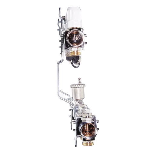 Коллекторная группа VALTEC VTc.594.EMNX.0603 3-х контурный ВР-НР 1&amp;quot;x3/4&amp;quot; DN 25 PN 10 с регулирующими и балансировочными клапанами