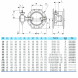 Затвор PAM Saint-Gobain EUROSTOP JPA DN 300 PN 16 поворотный фланцевый с двойным эксцентриком под электропривод подземный