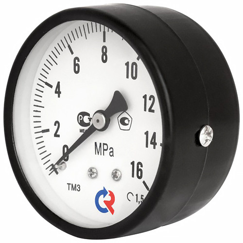 Манометр РОСМА ТМ-310Т.00 (0...1,6 МПа) Дкорп=63мм кл. 1,5 G1/4&amp;quot; общетехнический с повышенным кл.т. осевой 00000013162