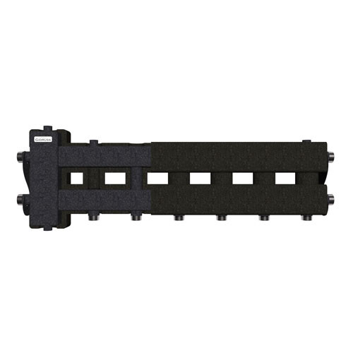 Коллектор распределительный GIDRUSS BM-60-4D.EPP 4-х контурный НР 1&amp;quot; Ду 25 Ру 6 балансировочный в термоизоляции