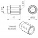 Латунный удлинитель VALTEC 1/2&amp;quot; VTr.197.N.0430