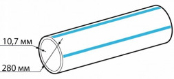 Труба ПНД 280х10,7 SDR 26 ПЭ 100 ГОСТ 18599-2001 питьевая