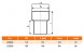 Переход НПВХ Ostendorf KG KGUG DN 160 PN 0,5
