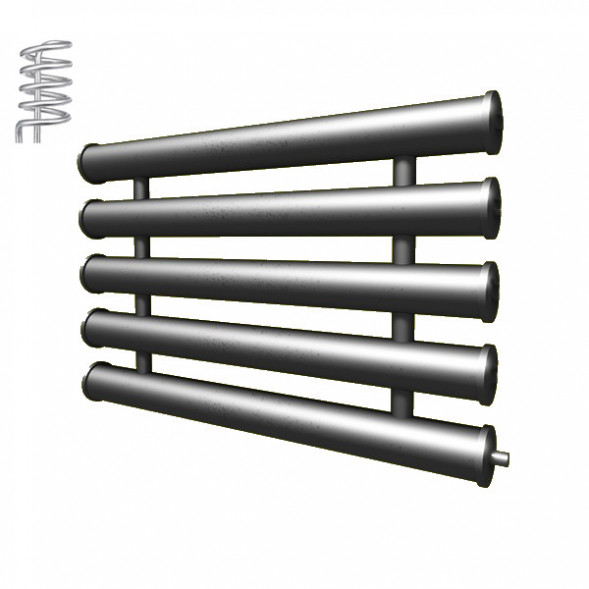 Регистр отопления РАП-5x133x4,0-9000 автономный пятирядный с плоскими заглушками