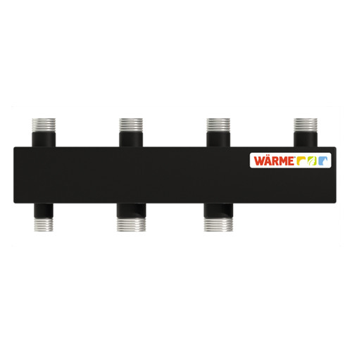 Коллектор распределительный Warme WKS80.2 2-х контурный НР 1 1/4&amp;quot;x1&amp;quot; Ду 32 Ру 6 без теплоизоляции