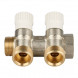 Коллектор распределительный STOUT SMB 6851 2 отвода ВР-НР 3/4&amp;quot; DN 20 PN 10 с запорными клапанами