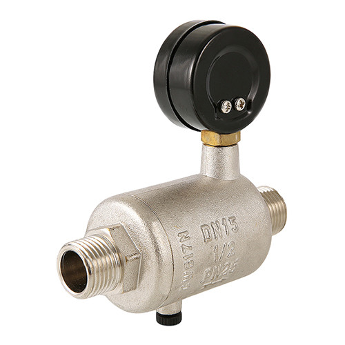 Редуктор давления линейный VALTEC VT.084.N.05 3/4&amp;#039;&amp;#039; DN 20 PN 16 поршневой, регулируемый, прямого действия, латунный с никелевым покрытием
