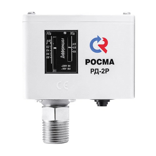 Реле давления РОСМА РД-2Р м. 35 Дкорп=44 мм -0,02-0,8 МПа G1/2&amp;quot; 00000024000