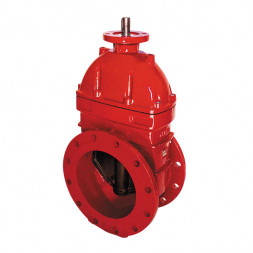 Задвижка DENDOR 47GVA DN 200 PN 16 клиновая фланцевая чугунная с обрезиненным клином под электропривод для систем пожаротушения