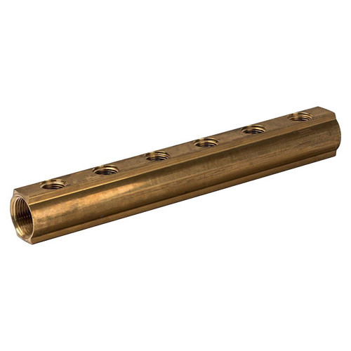 Коллектор распределительный Luxor CD 457 6 выходов ВР 1&amp;quot;х1/2&amp;quot; DN 25 PN 10 без регулировки