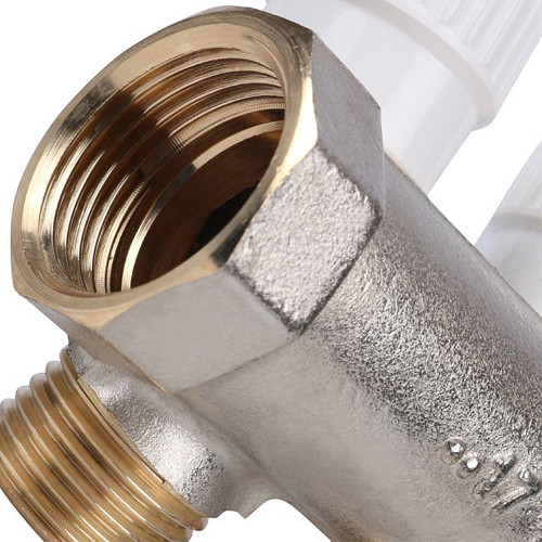 Коллектор распределительный STOUT SMB 6851 3 отвода ВР-НР 3/4&amp;quot;х1/2&amp;quot; DN 20 PN 10 с запорными клапанами
