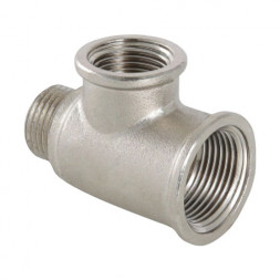 Тройник переходной VALFEX VF.134 ВР-НР 3/4&amp;quot;x3/4&amp;quot;x1/2&amp;quot; Ду 20x20x15 Ру 40 никелированный латунный