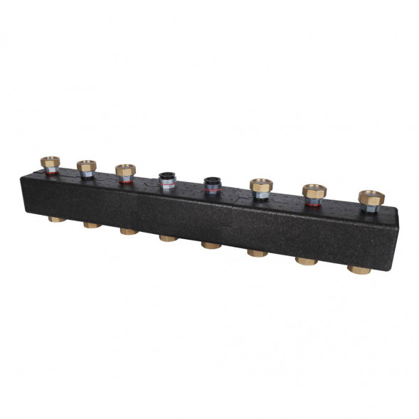 Коллектор распределительный Meibes MeiFlow 8 M66301.41 7-ми контурный ВР-НР 1 1/2&amp;quot; DN 40 PN 6 в теплоизоляции