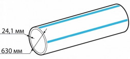 Труба ПНД 630х24,1 SDR 26 ПЭ 100 ГОСТ 18599-2001 питьевая