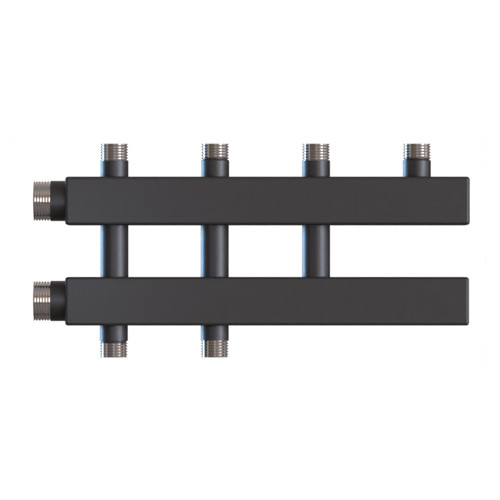 Коллектор распределительный Warme WKD.140.K.2+1 3-х контурный НР 1 1/2&amp;quot;x1&amp;quot; Ду 32 Ру 6 без теплоизоляции