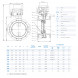 Затвор DENDOR 023F DN 1200 PN 10 поворотный дисковый c двумя эксцентриситетами фланцевый чугунный с электроприводом