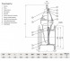 Задвижка VGA D17.04 DN 200 PN 16 L=230 мм фланцевая клиновая чугунная с маховиком с обрезиненным клином