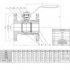Кран шаровой чугунный ZETKAMA 565 Ду200 Ру16 полнопроходный фланцевый zBAL 565A200C09