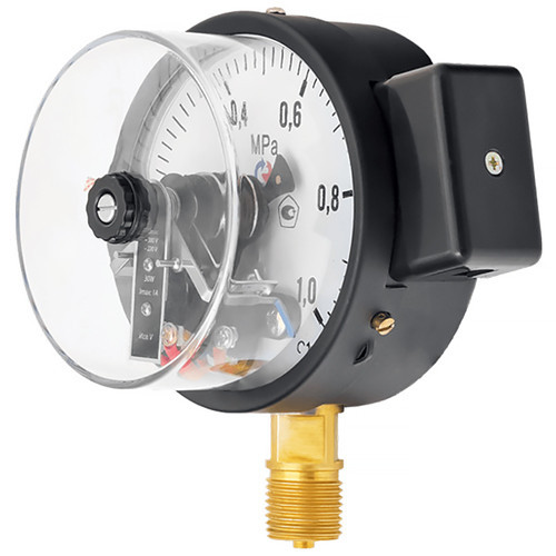 Мановакуумметр РОСМА ТМВ-610Р.05 ТИП 2 (-1...5 кгс/см2) Дкорп=150мм кл. 1,5 M20x1,5 общетехнический с ЭКП радиальный, задняя колодка 00000002101