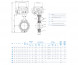 Затвор DENDOR 017W DN 250 PN 16 поворотный дисковый межфланцевый чугунный с электроприводом для систем пожаротушения